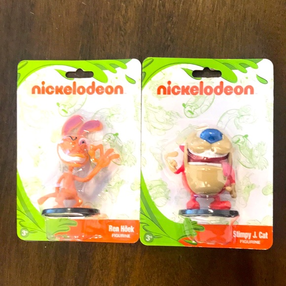 Ren Höek and Stimpy J. Cat Mini Figures - Picture 1 of 3